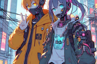 make a synthwave vaporwave cyberpunk