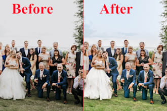 do photo editing photo manipulation background removal and color correction