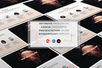 design redesign business PPT presentation folder keynote presentation canva