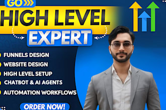 be your gohighlevel expert clickfunnels, ghl sales funnel,landingpage,automation