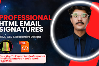 design custom HTML email signatures and templates clickable designs with code