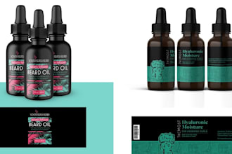 do luxury cosmetic skincare logo design and product design 24 hours