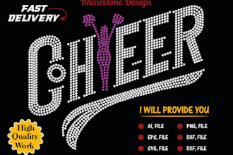 do awesome rhinestone template for my client