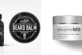 do design a luxury skincare cosmetic logo and product design