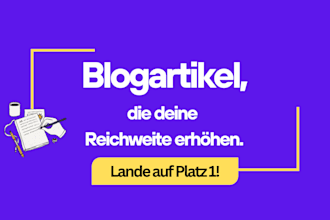 write german blog articles that rank high