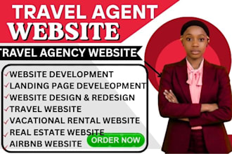 design a travel website, tour website and travel agency website with wordpress