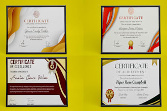 design unique award and diploma certificates for any event