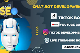 code tiktok api bot, youtube bot, instagram api bot, live streaming bot, x bot