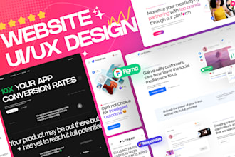do saas landing page ui ux, homepage design, website mockup, figma landing page