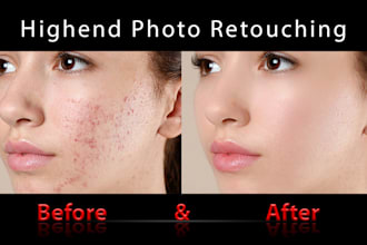 do photo retouching and enhancement, face swap, background remove, color change