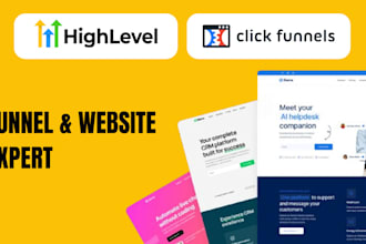 create professional funnel and websites withing ghl