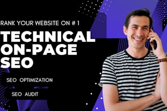 do onpage SEO, technical optimization and link building of your wordpress