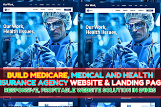 wordpress health insurance website medicare insurance website landing page