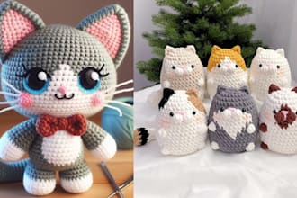 write detailed picture crochet pattern amigurumi crochet toys video crochet etsy
