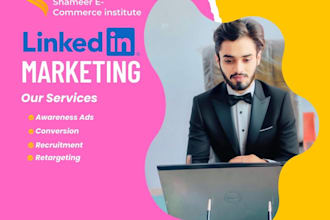 be your linkedin ads manager and promote your company