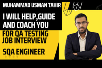 help, guide and coach you for sqa engineer job interview