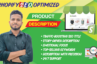 be your SEO friendly shopify product description writer