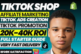 promote tiktok dropshipping shop, tiktok affiliate marketing, tiktok shop ads