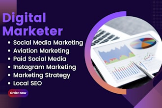 create expert aviation digital marketing and manage social media