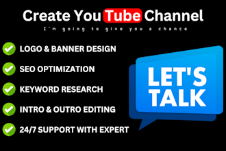create and setup your professional youtube channel
