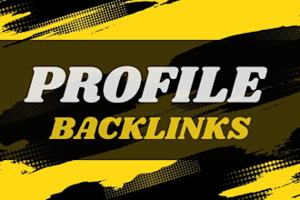 create high authority manual profile backlinks