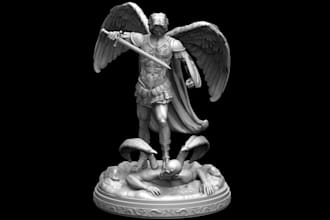 retopology, rigging, uv mapping of 3d model including sculpture bois,3d helmet