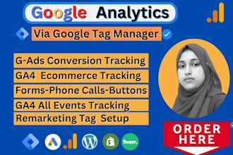 fix google analytics 4, tag manager setup, ads conversion ga4 ecommerce tracking