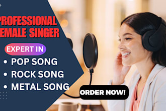 sing amazing rock pop metal song
