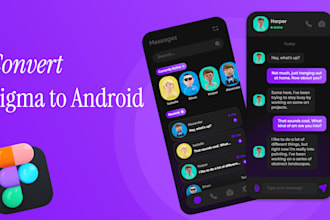 convert figma, canva, xd to android app and backend nestjs