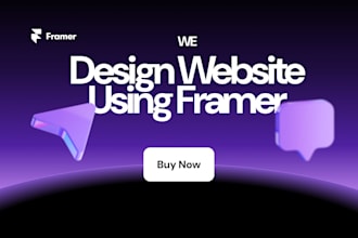 do UI design for websites and landing pages using framer