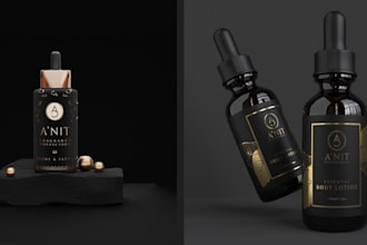 do luxury eyelashes skincare cosmetic logo design and product design