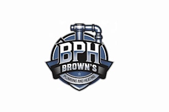 make unique plumbing and heating logo