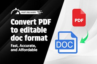 convert pdfs to doc format accurately and quickly