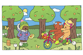 do bobbie goods, coco wyo style cute kids baby adult coloring book illustrations