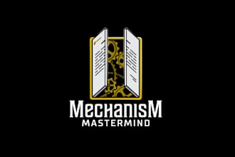design gears mastermind event logo