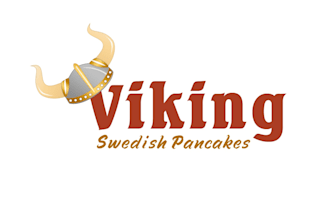 make catchy attract viking pancakes logo