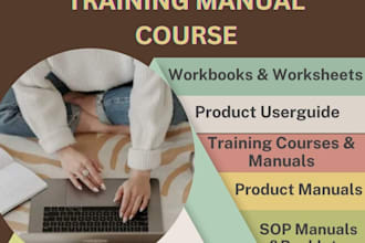 create pdf training course manual, workshop, educational, product user guide