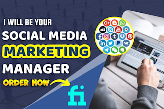 be your social media marketing manager