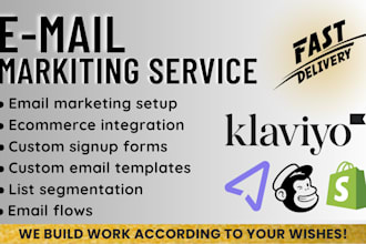 do expert klaviyo setup, integration and email marketing flows for your brand