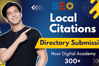 do 300 local citations, directory submission and listings