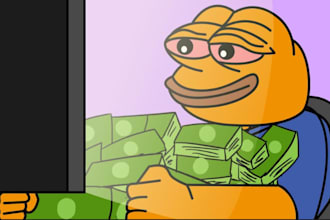 create meme art, meme coin art, crypto meme website, solana meme coin