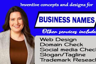 create your business name, slogan, logo and brand identity