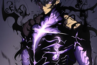 make digital art , animations , logo designing , manga arts