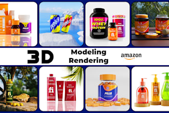 do 3d product modeling and rendering for amazon