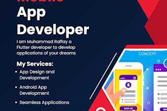 do app development for android app using flutter and dart