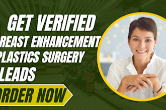 generate exclusive breast enhancement leads plastic surgeon leads via landing pg