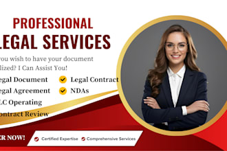 write legal agreement, contract, legal documents,llc operating agreement, nda