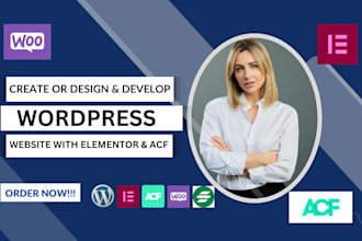 create wordpress website with elementor and acf or elementor pro with blocksy