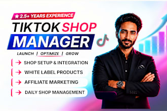 tiktok shop manager for white label products, tik tok affiliate marketing