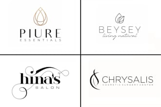 do design a unique skincare cosmetic and product logo design